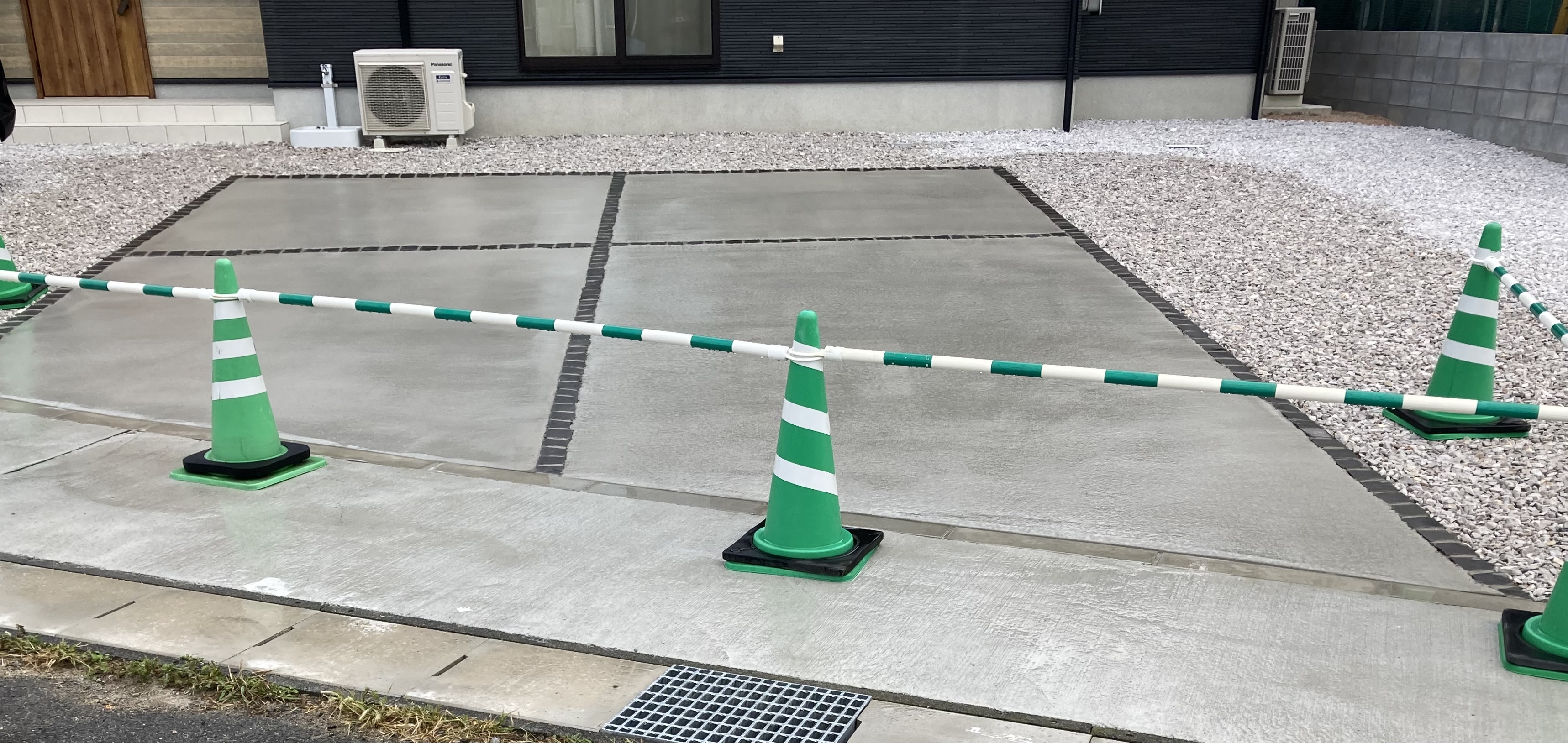 土間コンクリート打設後状況